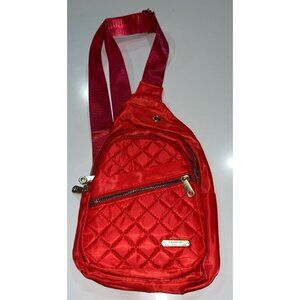 Jingpin Creations fashion red quilted sling bag
